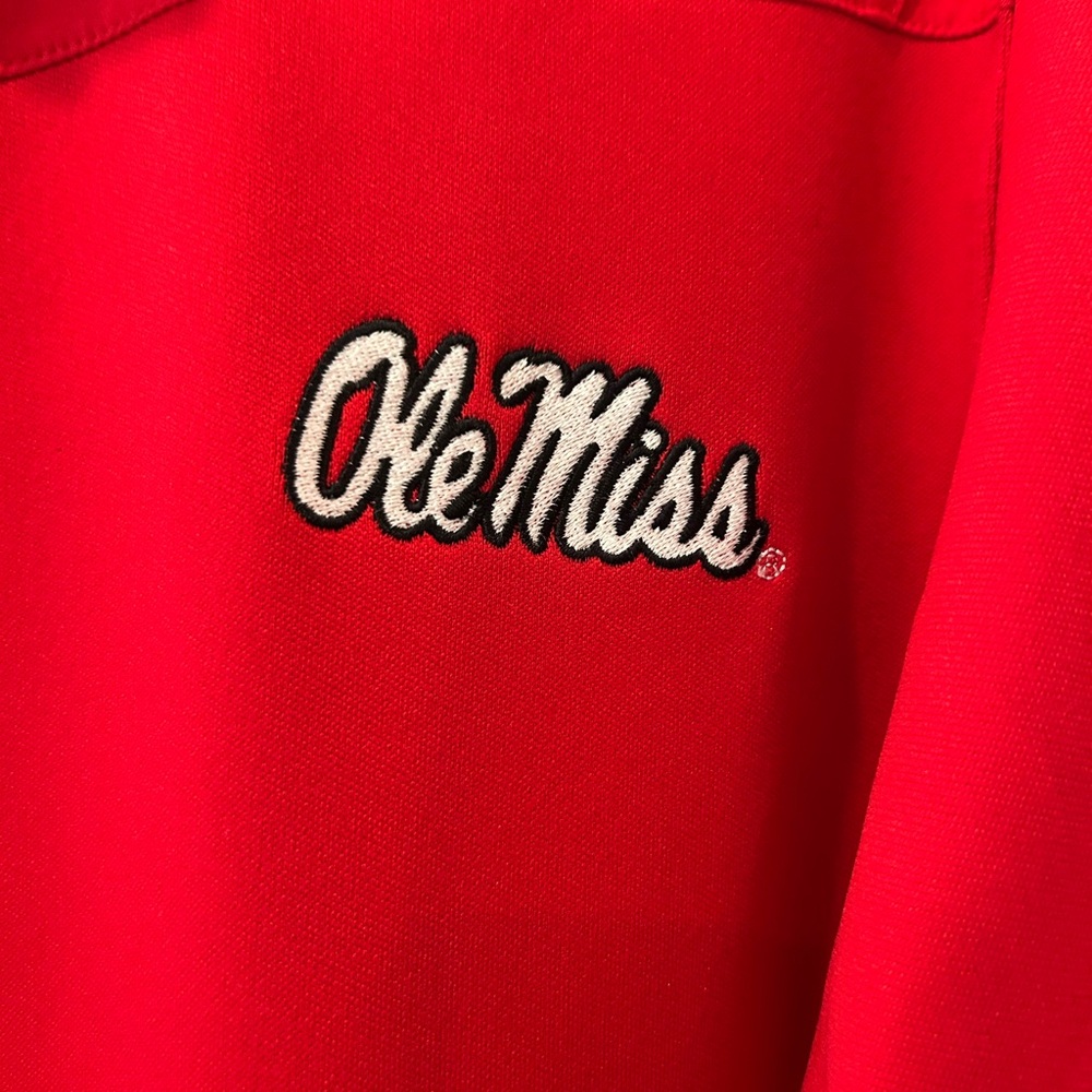 Nike Red Men's Ole Miss Qtr Zip Jacket - Picture 2 of 9